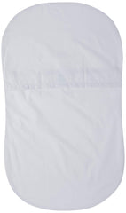 HALO BassiNest sheet envelope-fit in action securing snug fit.