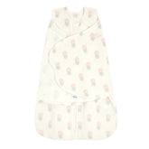 HALO Micro-Fleece Sleepsack Swaddle front closure keeps baby snug for safer sleep