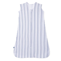 Halo SleepSack blue stripe front view large for secure sleep