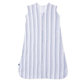 HALO SleepSack blue stripe front view enabling secure sleep for babies.