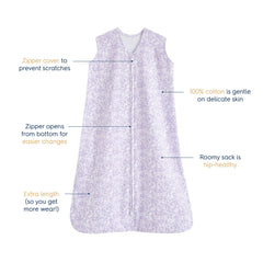 HALO SleepSack bottom diaper access enables quick, fuss-free changes.