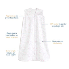 HALO SleepSack bottom zipper enables easy diaper changes without layers