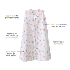 HALO SleepSack bottom zipper enables easy diaper changes at night