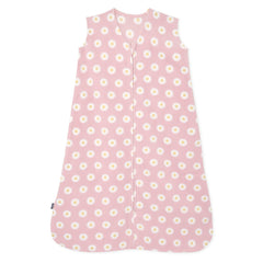 HALO SleepSack Daisy microfleece front view for cozy warmth and safe sleep.