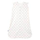 HALO SleepSack floral vintage stripe wearable blanket close-up in cozy fabric