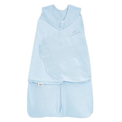 HALO Sleepsack Swaddle 3-6m chambray back view with snug arm openings