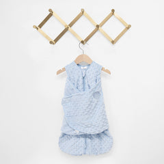 HALO Sleepsack Swaddle three-way adjustable feature supports varying baby sleep styles.