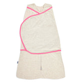 HALO Sleepsack 3-Way Design shows adjustable swaddle for secure newborn sleep and versatile positions