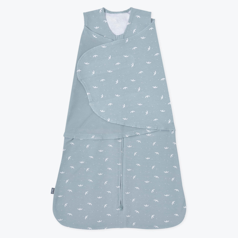 HALO Sleepsack Swaddle with birds pattern for cozy newborn sleep