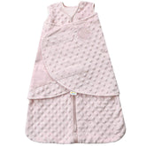 HALO SleepSack Swaddle plush Velboa pink close-up showing soft warmth for newborn sleep