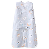 HALO Sleepsack Swaddle front view with lions, provides a cozy, safe sleep option.