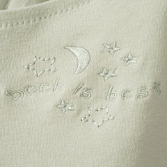 HALO Sleepsack Swaddle two-arms-out signals smooth transition for growing baby.
