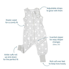HALO Sleepsack Toddler wearable blanket closeup shows soft cotton fabric.