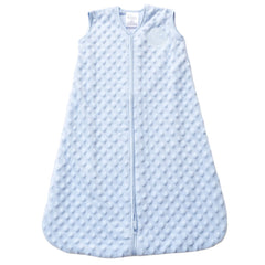 HALO Sleepsack velboa fabric closeup showcases buttery-soft plush for year-round warmth.