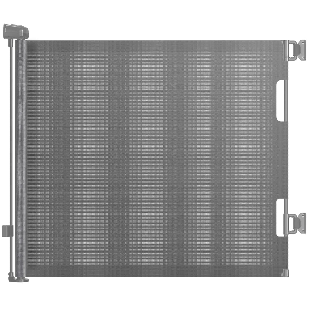 HAMOPY retractable gate extended to 55 inches for wide stairways