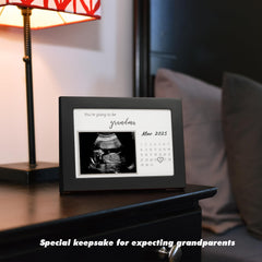 HAMUIERS black sonogram frame ready to display a cherished ultrasound keepsake