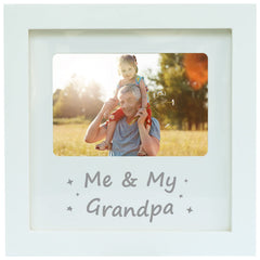 HAMUIERS Me and My Grandpa frame front view, a clean nursery keepsake for cherished moments.