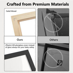 HAMUIERS Me and My Sister Frame nursery decor fits gender-neutral nursery.