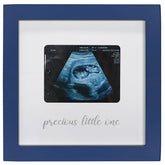 HAMUIERS Sonogram Frame blue wooden nursery decor to display ultrasound photos.