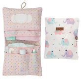 HAMUR HOME elephant-design diaper bag organizer fits stroller trips for quick diaper changes.