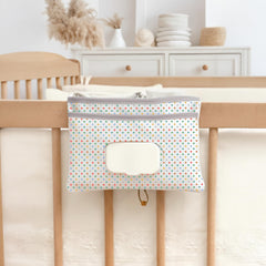 HAMUR Home newborn-essentials storage keeps diapers, wipes and creams organized.