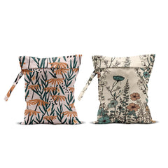 Hanamiya Na flower print wet bag with handle for easy carry and poolside use