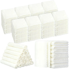 Handepo baby washcloths 100-pack absorbent microfiber for quick, gentle baths.