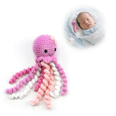 Handmade Crochet Octopus NICU soothing closeup shows soft texture for calming newborns