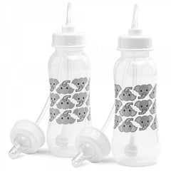 Hands-Free Baby Bottle 9oz front view with anti-colic design for on-the-go feeding.