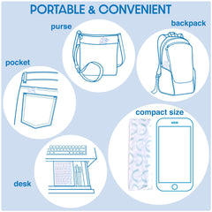 Handy Basix XL individually wrapped packs for on-the-go hygiene during travel.