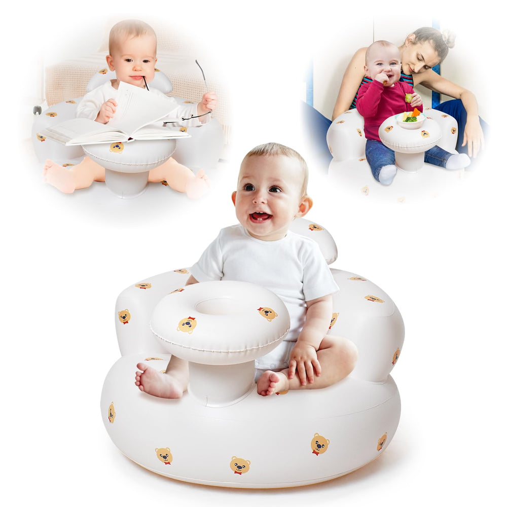Hantaiwan inflatable baby seat setup demonstrates easy quick-inflation for busy parents.