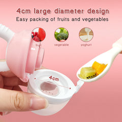 HAOBAOBEI bear blue-pink feeder in dishwasher-safe setup for quick cleaning