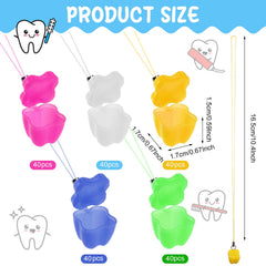 Haomian Tooth Saver Necklace colorful mix shows kid-friendly storage