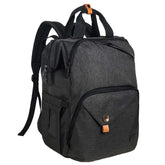 Hap Tim diaper bag backpack front view showing spacious layout for quick daily organization