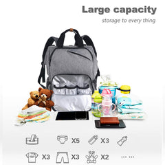 Hap Tim Diaper Bag Backpack side view showing ergonomic comfort
