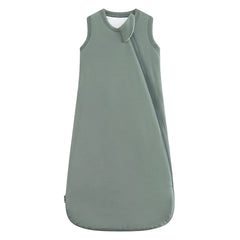 HAPIU bamboo sleep sack folded in forest green shows travel-ready compact design.