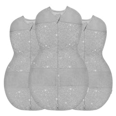 Happiest Baby Sleepea graphite stars swaddle pack front view for secure sleep