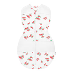 Happiest Baby Sleepea Ivory Watermelons packaging ready for gentle baby swaddling.
