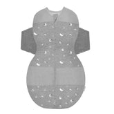 Happiest Baby SNOO Sleep Sack in graphite planets hip-friendly organic cotton swaddle