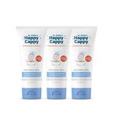 Happy Cappy Moisturizing Cream bottle closeup for sensitive skin use