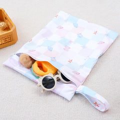 Happy Flute wet bag large size holds swimsuits and towels securely.