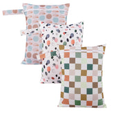 Happy Flute wet bag lattice open shows quick access for wet item separation.