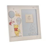 Happy Homewares Winnie the Pooh and Piglet frame front view for a treasured baby milestone keepsake