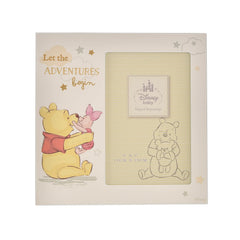 Happy Homewares Winnie Pooh photo frame portrait aperture highlighting treasured baby moments.