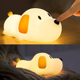 HAPPYBAG Kids Night Light dog-lamp glows softly for bedtime comfort.