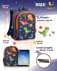 HappyVk backpack adjustable shoulder straps; customizable comfort for growing kids