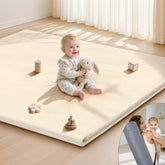 HARBOLLE baby play mat 47x47 foam closeup highlights cushioned tummy time comfort