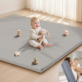 Harbolle baby play mat on floor offers cushioned tummy time space