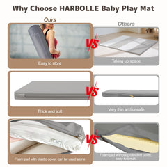 Harbolle non-slip vegan leather surface provides stable grip on floors