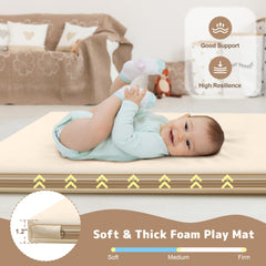 HARBOLLE foam pad 1.2-inch thick provides soft joint support during crawling